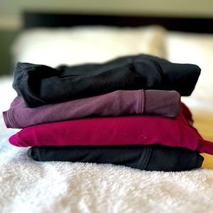 4 Medium FOUR leggings: 2 Mondetta, 1 Danskin, 1 Old Navy